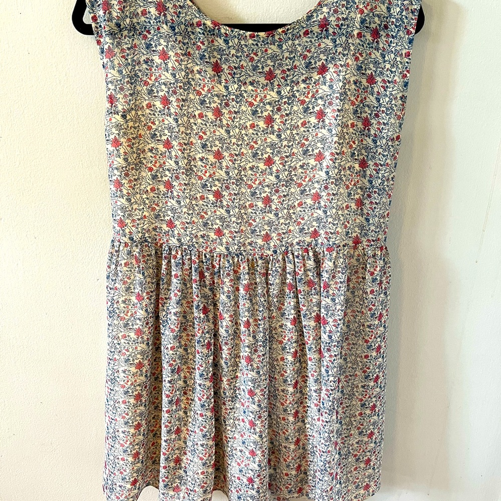 Madewell Summer Dress Floral Short Sleeves